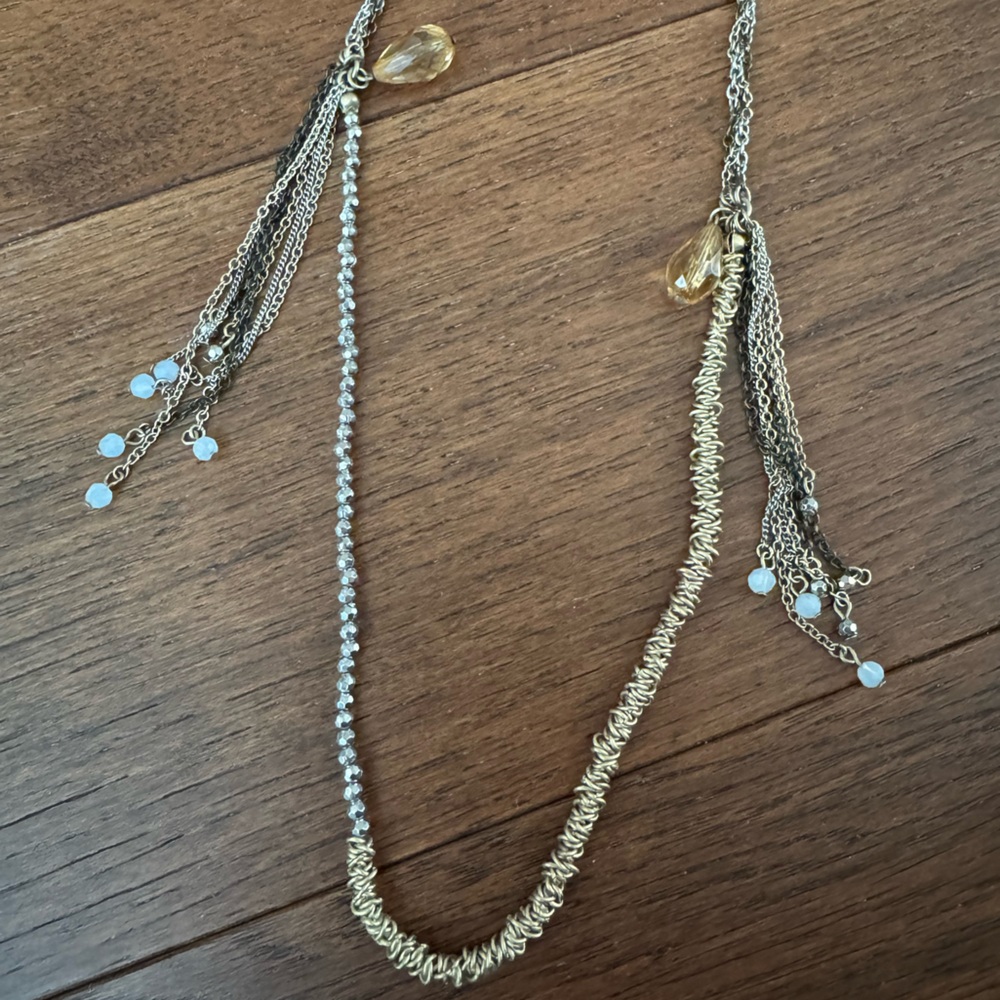 Banana Republic tri-color bead necklace. Never worn.